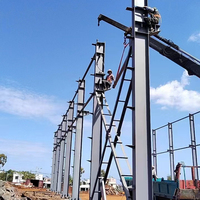 Structure de bâtiment préfabriqué en acier pour usine