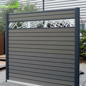 Vườn hàng rào ngang Gỗ nhựa composite hàng rào <span class=keywords><strong>Panels</strong></span> 6ft Chiều cao WPC khung cho sân sử dụng - Product Image 4