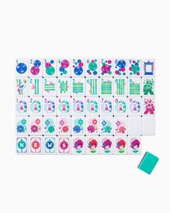 Engraved Custom Acrylic Modern American Mahjong Tiles Set-Eco-Friendly Durable Portable 4-Layer Design for Poker & Entertainment - Product Image 2