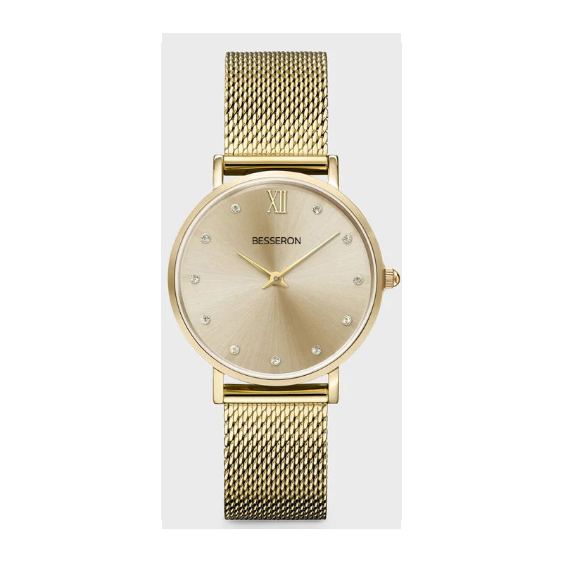 32mm gold diamond watch