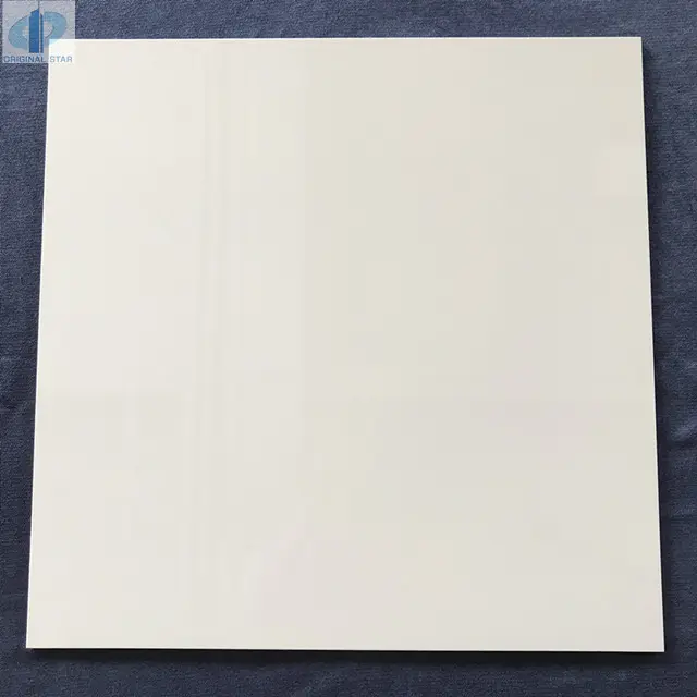 Baldosas de suelo de porcelanato de Pisón blanco, nuevo diseño de baldosas de habitación de Tamaño 60x60 cm, foshan CHINA, azulejo brillante de doble carga
