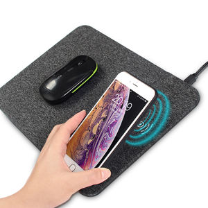 QLM Custom Mirco Fiber Office Wireless Charger Mouse Pad <strong>Mousemat</strong> for Officer - Product Image 1