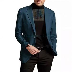 Erkek takım elbise Slim Fit Mens için yaka doruğa düğün Blazer <span class=keywords><strong>2</strong></span> parça erkek smokin damat resmi giysi balo ceketler pantolon - Product Image 5