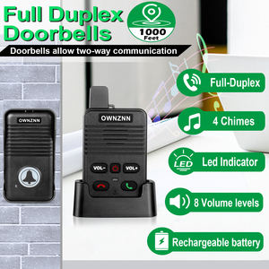 <strong>Factory</strong> Office Home Rechargeable Battery Wireless <strong>Intercom</strong> Doorbell 250 Meter Range for Apartment - Product Image 5