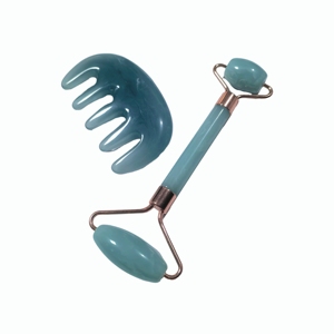 Masaje facial para mujeres y hombres, rodillo facial de resina para lifting facial, antienvejecimiento, SPA facial, juego de rodillos de jade Gua Sha - Product Image 6