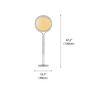 Lampada da Terra Nordica Moderna Minimalista per <span class=keywords><strong>Soggiorno</strong></span> e Camera da Letto, in Metallo e Acrilico, LED di Alta Qualità, Nuovo Design Stabile Orbit Chrome - Product Image 6