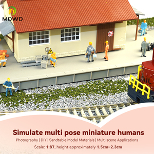 Modèle de mineur à l'échelle 1/87, figurines de mineurs, figurines de mineurs <span class=keywords><strong>pour</strong></span> la construction ferroviaire, <span class=keywords><strong>pour</strong></span> la mise en scène - Product Image 6