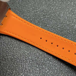 Reloj Mecánico Personalizado para Hombre, con Correa de Cuero Naranja, de Alta Gama, Automático, Nuevo - Product Image 6