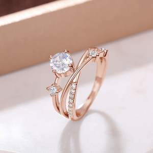 Elegante Anillo de Zirconia con Diseño de Órbita Galáctica, Estilo Francés, Minimalista y de Lujo, Joyería de Moda para Mujer, Uso Diario, Regalo Chic - Product Image 5