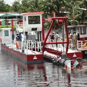 Máquina de draga pequena de 1200m3 para trabalhos de dragagem em rios rasos