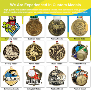 Medalla de Metal Personalizada de Fábrica, Medalla 3D con Cintas para Campeones de Atletismo, Baloncesto y Deportes, Medalla de Aleación de Zinc - Product Image 4