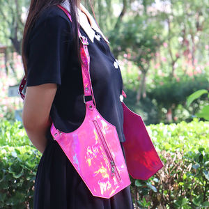 कस्टम महिलाओं के पु चमड़े पिस्तौलदान कार्निवल बैग दोहन बैग जेब के साथ अनुकूलन - Product Image 3