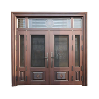 Puerta de Entrada de Alta Seguridad de Aleación de Zinc con Diseño Personalizado Único, Puerta Zamak de Fábrica para Villa, Resistente al Fuego, Estilo Caribeño