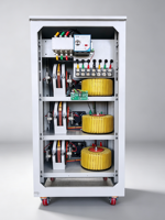 Stabilisateur de tension pour moteur servo triphasé 50KVA 60KVA 80KVA 380V SVC AVR automatique TNS avec ATS