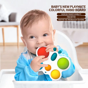 Jouet sensoriel à pression en silicone 3D, jouet à presser pour bébé, jouet de dentition sans BPA, jouet d'éveil pour tout-petit - Product Image 2