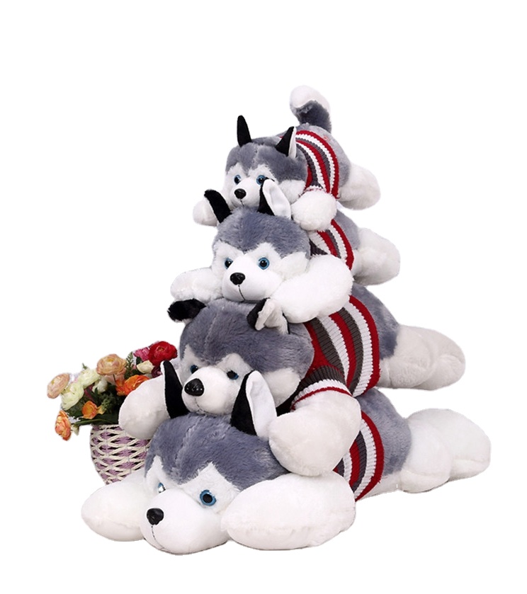 Peluche Husky De 22 Cm Con Peso Calmante – Suave Y Ligero – Relleno De Granulado En Abdomen Y Patas – Regalo Para Niños Y Fans De Los Huskies