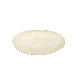 Petal Shape Dinner <b>Plate</b> Plastic 10.2 In Solid Color For Steak <b>Pasta</b> Salad Party Use - Product Image 4