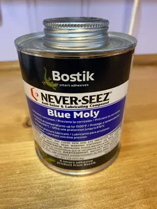 XQH191 Lubrifiant pour joints et fixations NEVER-SEEZ NBBT-16 Pâte/Poudre bleue au disulfure de molybdène Empêche l'usure par galling et le blocage - Product Image 2