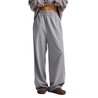Celana Sweatpants Katun Longgar dengan Logo Custom untuk Pria, Celana Jogger Olahraga Oversize dengan Patchwork