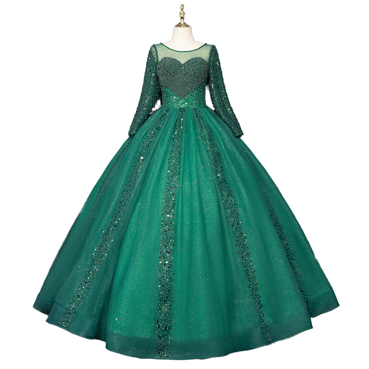 princess style evening dress Evening Dresses with Off-the-Shoulder Draped Sleeves in A-Line/Princess  Style main image 0