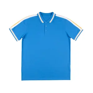2021 년 면 피케 직물 골프 셔츠 피복은 폴로 셔츠를 착용합니다