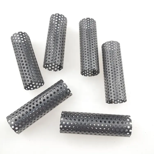Tubo Cilíndrico Perforado <span class=keywords><strong>de</strong></span> Acero Inoxidable Personalizable, Malla <span class=keywords><strong>de</strong></span> Agujeros Redondos para Procesamiento <span class=keywords><strong>de</strong></span> Alimentos y Flujo <span class=keywords><strong>de</strong></span> Aire - Product Image 3