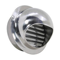 Grille de ventilation murale circulaire en acier inoxydable 304 avec moustiquaire anti-insectes pour extérieur – Approvisionnement direct usine