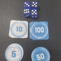 Ensemble de Mahjong de Luxe Américain avec Tuiles en Acrylique, Poussoir, Tapis de Jeu et Jetons - Portable et Durable, Divertissement Haut de Gamme