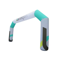 Arche gonflable publicitaire arc-en-ciel pour événements sportifs en plein air, salons professionnels et marchés, en tissu Oxford 500D avec impression par sublimation, pour ligne d'arrivée de course