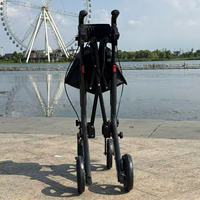 Alat Bantu Jalan (Rollator) Aluminium yang Nyaman dengan Lapisan Powder-Coated, Kursi yang Dapat Disesuaikan, dan Kapasitas Berat 136kg