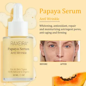 Best Sell Natural Papaya Face Serum Skin Care Anti Wrinkle Brightening Dark Spots Acne Removal Melasma Aged Spots Face Serum