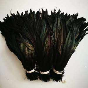40-45cm(16-18 pulgadas) Plumas <span class=keywords><strong>de</strong></span> gallo negro Venta al por mayor Rooter Coque Tails para tocado Carnival Backpack Decor - Product Image 4