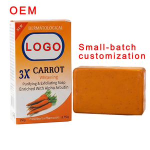 Jabón Artesanal en Barra de 250g con Ácido Kójico, Cúrcuma, Papaya y Zanahoria, Personalizable en Pequeños Lotes, SPF 30, Jabón Facial Aclarante - Product Image 1