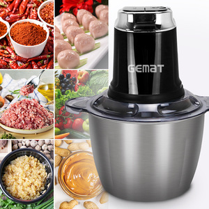 Picadora de Alimentos Eléctrica GemAT de 3L, Picadora de Carne Multifuncional de Acero Inoxidable para Picar y Procesar Alimentos para Bebés - Product Image 3
