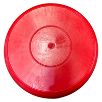 Fût en plastique HDPE rouge de haute qualité avec poignée métallique robuste, conteneur de sécurité incendie pour liquides inflammables, usage en construction