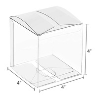 Boîtes d'emballage en plastique PET/PVC transparentes pliables pour les cadeaux de mariage