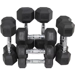 Nouvel ensemble d'haltères hexagonales en fonte chromée, <span class=keywords><strong>pas</strong></span> <span class=keywords><strong>cher</strong></span>, 5-110 LBS, pour la salle <span class=keywords><strong>de</strong></span> sport - Product Image 6