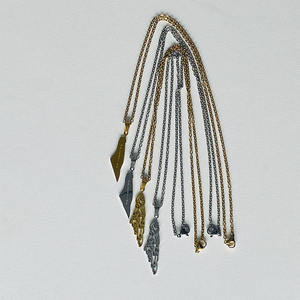 สร้อยคอโซ่จี้พาเลสตินแบบวินเทจสร้อยคอแผนที่สีเงินพร้อมอักษรอาหรับ - Product Image 5