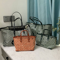 Sac fourre-tout de luxe pour femme inspiré des grands créateurs, motif monogramme en Y, grand sac de shopping ouvert, sacs à bandoulière de marque célèbre, sac à main multicolore