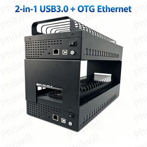 WIFI OTG Ethernet Mobile Farm <b>Phone</b> Box 40 100 Devices Setup 40-Port USB 3.0 Android iPhone 20 Farm Hub Dock Station 110V 220V - Product Image 1