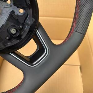 Volant personnalisé tout cuir pour Audi A3 A4 B6 <span class=keywords><strong>RS6</strong></span> C8 RS3 8V SQ8 SQ5 B8 B8.5 B9.5 Q3 S3 R8, style sport - Product Image 4
