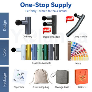 Masajeador Muscular de Bolsillo Ideal para Viajes, Pistola de Masaje de Alta Potencia de 3200 rpm con Cabezales de Silicona - Product Image 6