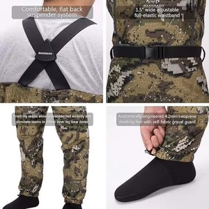 Échantillon Gratuit - Waders de Pêche et de Chasse Respirants Ultra Légers Camouflage Voile pour Hommes - Product Image 5