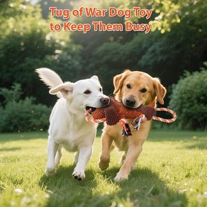 Turuncu kapalı Polyester PP pamuk lüks Pet köpek interaktif hareket çiğnemek oyuncaklar yeni gelenler - Product Image 2