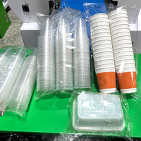 Machine d'emballage semi-automatique à grande vitesse et haute productivité pour gobelets en papier jetables, films, sacs et bandes en plastique