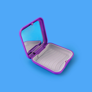 Contenitore Quadrato per Apparecchio Dentale, Scatola in Plastica per Allineatori, Custodia per Protesi Ortodontica - Product Image 2