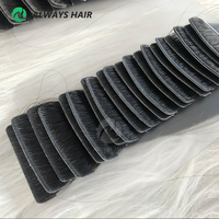 Extensions de cheveux invisibles sans couture, cheveux Remy chinois de haute qualité, lisses et soyeux, longueur et couleur personnalisables