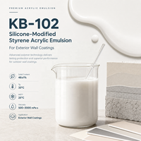 KB-102 Émulsion à base d'eau, auto-nettoyante, anti-UV, anti-poudrage, résistante aux rayures, matière première pour peinture au latex pour l'extérieur