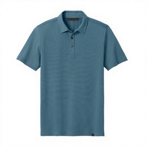 Camisa de Hombre de Manga Corta, Color Verde Menta, Tejida, con Bolsillo y Logotipo Bordado en la Parte Delantera, Estilo Casual, Corte Regular, 100% Algodón - Product Image 2