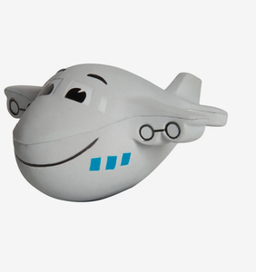 <span class=keywords><strong>Mini</strong></span> Avions Anti-Stress Personnalisés : Jouets à Presser en Forme d'Avion Souriant avec Logo Imprimé – Cadeau Promotionnel en Gros - Product Image 1